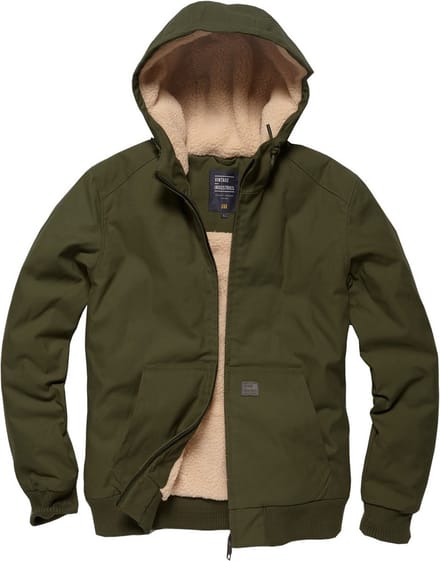 Vintage Industries Winterjas - Datton Jacket - S tot 3XL - voor Mannen - olijf