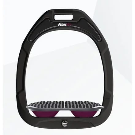 Endurance stijgbeugels Zwart/grijs/purper Flex-On Green Composite