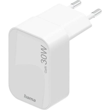 Hama USB-oplader 30.00 W USB-C USB PD 3.0, QC 2.0, QC 3.0 Wit Thuis GaN, USB Power Delivery (USB-PD)