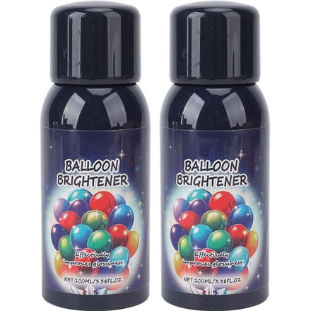 2 Stuks Balloon Shine Spray 100ml Ballonnen Glansspray voor Feest Bruiloft Vakantie Viering black