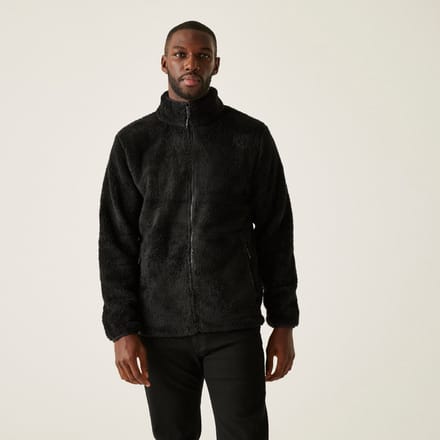 Fleece Heren Wandelen Hoge Kraag Rits