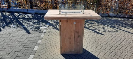 Vuurtafel Sta Tafel ''Celebration'' Terrasverwarmer Douglas hout 80x120x110cm
