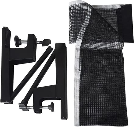 Tafeltennis Net - Netpaal Set - Sport Training - Verstelbare Klem - 1.5 Meter - Zwart