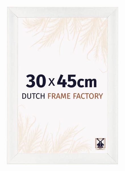 Fotolijst 30x45 cm - MDF - Wit Geveegd - Praag