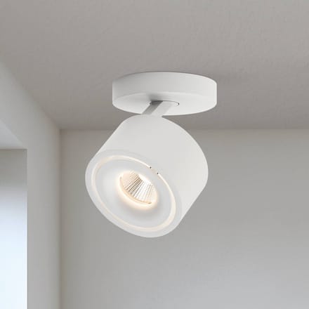 ORION Specter LED plafondspot, wit, Ø 8,4 cm, aluminium