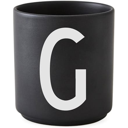 DESIGN LETTERS - Personal beker porselein  - zwart - G