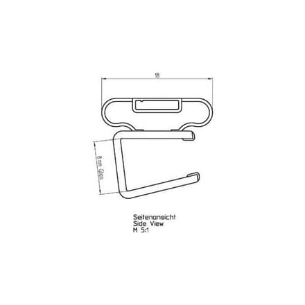 DUSCHOLUX Series Collection 2 Replacement Magnetic Profile, 250539.01.000.2120
