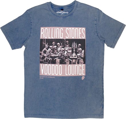 The Rolling Stones - Voodoo Skulls Heren T-shirt - M - Blauw