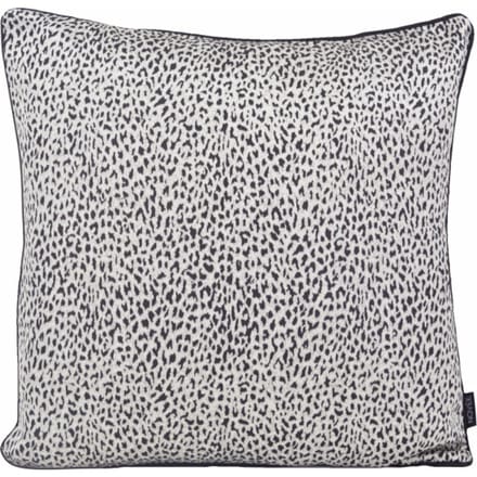 NOVÉE Sierkussen silver leopard | 45 x 45 cm | jacquard/polyester