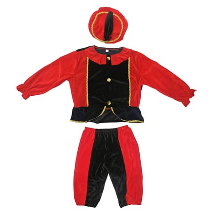 Pietenpak Zwart/Rood 98-104 Cm