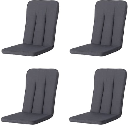 Madison - Tuinkussen Exelsior/primero/Balero Panama grey - Ca. 110x48 cm - Set van 4