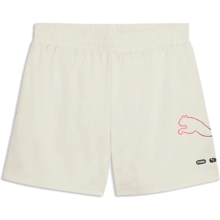 Puma Ess Logo Lab Logo 5´´ Korte Sportbroek Beige M Man