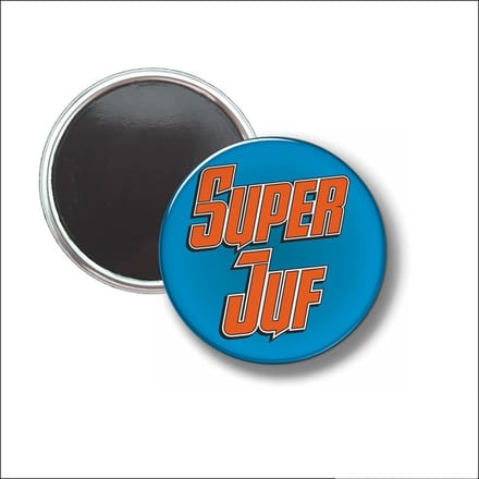 Button Met Magneet 58 MM - Super Juf - NIET VOOR KLEDING