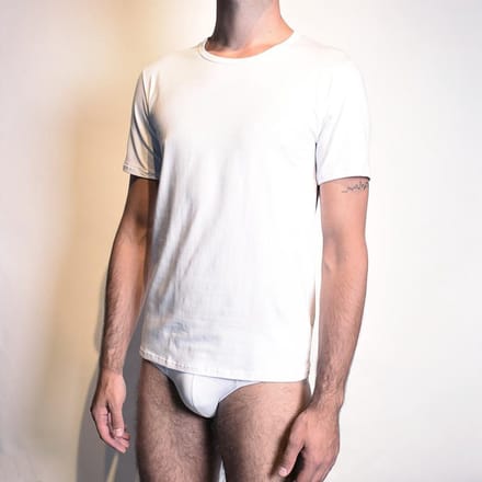 Giuliano - Heren Ondershirt Met Ronde Hals - Maat M - Wit