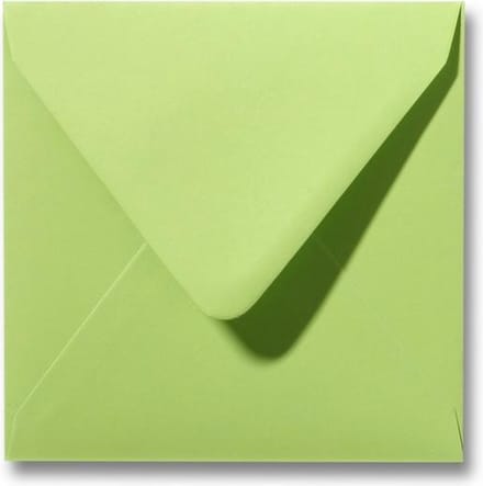 Envelop 16 x 16 Lindegroen, 100 stuks