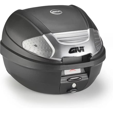 Topkoffer Givi avec catadioptre peint en argent