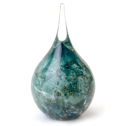 Loranto - Urnen - Mini Urn Druppel Urn - Turquoise Groen - Luxe Urn