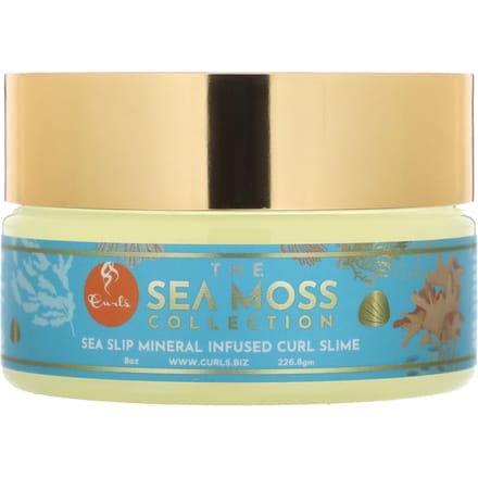 Boucles, Collection Mousse Marine, Slime Boucles avec Minéraux Marins de Sommeil, 8 oz (226,8 g) beige