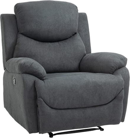 Verstelbare Relaxfauteuil met Linnenlook en Hoge Belasting tot 150 kg