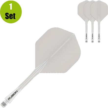 Winmau Fusion Solid White NO2 - Dart Flights
