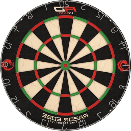 RazorEdge Tournament Approved Professional Standard Premium Bristle Dartboard - Red Dragon Dartbord
