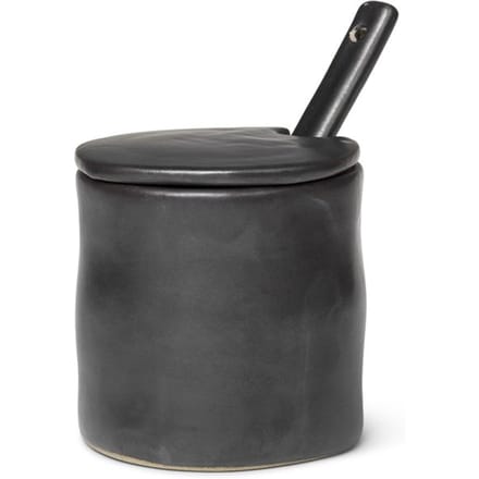 Ferm Living Flow Pot met lepel - zwart
