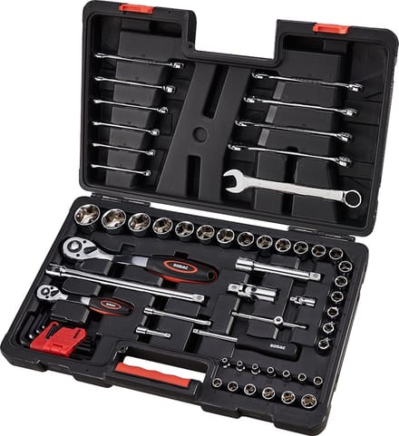 RAST90620 RODAC 1/2" | 1/4" Gereedschapskoffer / doppenset 62-delig