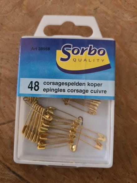 Sorbo 48 Corsage spelden Koper