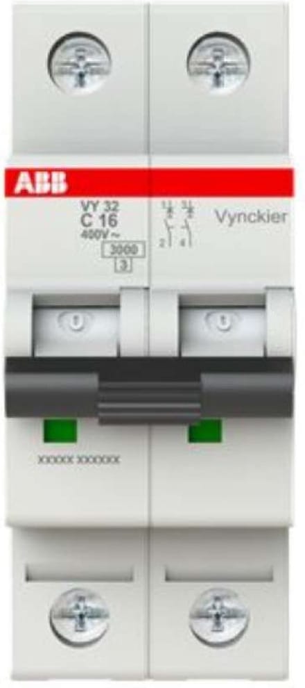 Vynckier automaat 2 polig 16A - 3kA/C
