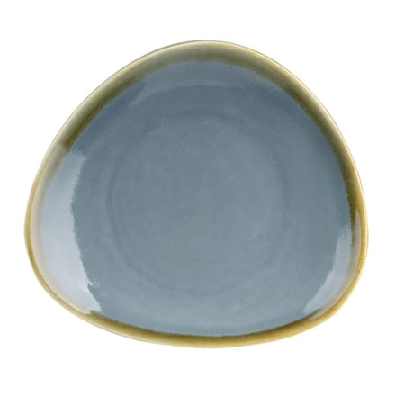 Olympia Kiln Driehoekige Borden Blauw 28cm (4 Stuks)