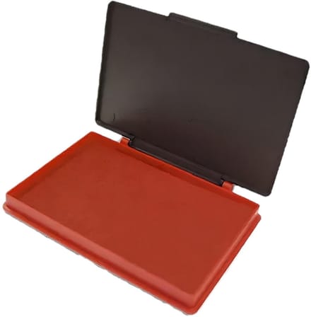 T&F Creations hobby stempelkussen - rood - 7 x 11 cm - waterbasis inkt