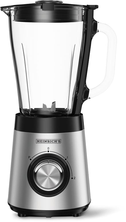 Heinrich's HPM 8163 - Blender - Universele Mixer - RVS - 1,5L glazenkan - 500W