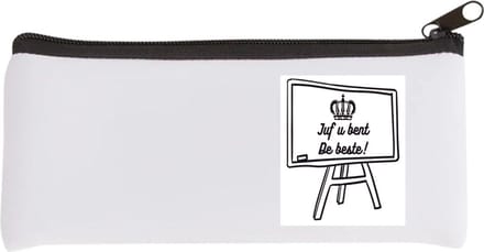 Akyol - juf u bent de beste Etui - Juf - juf - leraar - 20 bij 9 cm