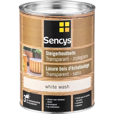 Sencys Steigerhoutbeits Transparant White Wash 2,5l
