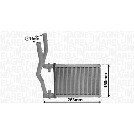 Warmtewisselaar, interieur verwarming MAGNETI MARELLI 350218490000