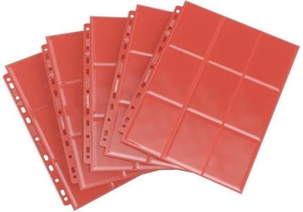 Gamegenic - Sideloading 18-Pocket Pages Display Red