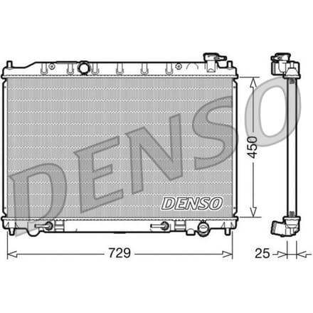 Radiator, motorkoeling DENSO DRM46029