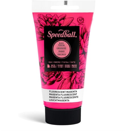 Water-soluble bloc printing ink fluo magenta- Speedball