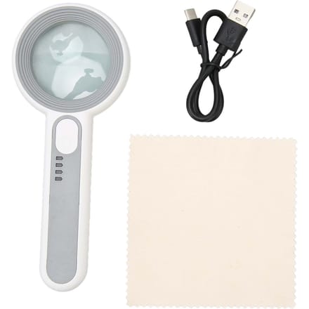 Vergrootglas met Licht 12 LED 5X Handheld 3 Helderheden Instelbaar Oplaadbaar Verlicht