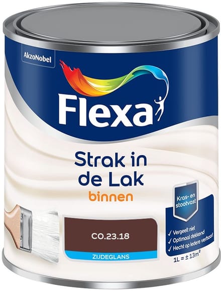 Flexa - Strak In De Lak Binnenlak Zijdeglans - C0.23.18 - Mengverf - 1 L