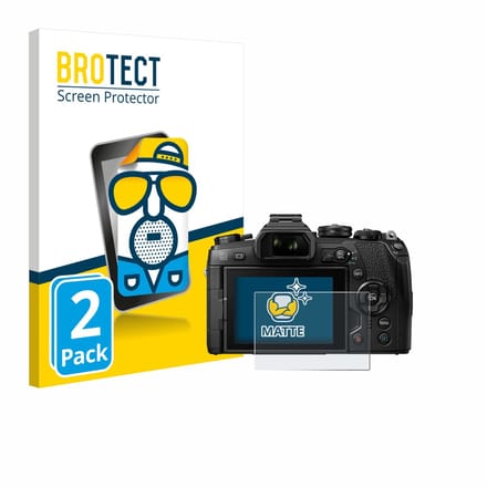 BROTECT - Screenprotector voor Olympus OM-D E-M1 Mark II / Mark III - Folie Beschermfolie matte 2 Stuks