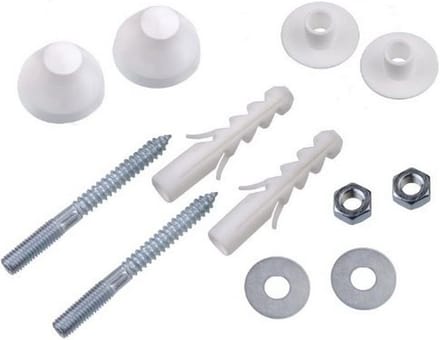 Urinoir Aansluiting M10 x 100 mm met Dop, Wit voor Complete Toiletinstallatie