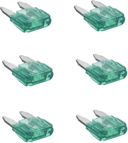 ProPlus Mini steekzekeringen - 30 ampère - groen - 6 stuks