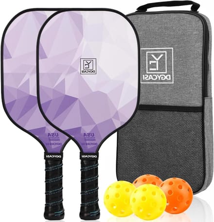 Pickleball Paddles Set - Rackets Set - Sport Spelen - USAPA Goedgekeurd - Set van 2 - Multicolor
