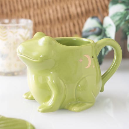 Something Different - Luna Frog Shaped Mok/beker - Groen