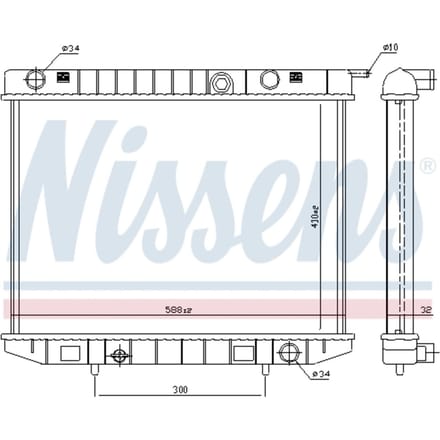 Radiator, motorkoeling NISSENS 63299
