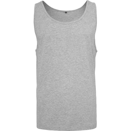 Build your Brand Jersey Big Tank BY003 - Heather Grey - L