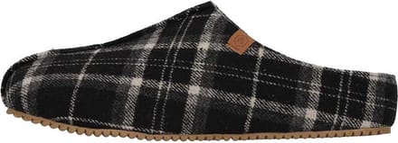 Apollo - Home Slipper / Pantoffel / Sloffen - Dames & Heren - zwarte ruit - felt - 43/44