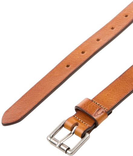 camel active Leren riem met glad oppervlak - Maat womenswear-75 - Amandel
