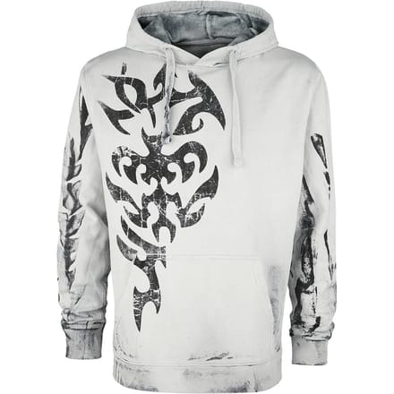 Outer Vision Trui met capuchon - Verve Tattoo - S tot XXL - voor Mannen - grijs